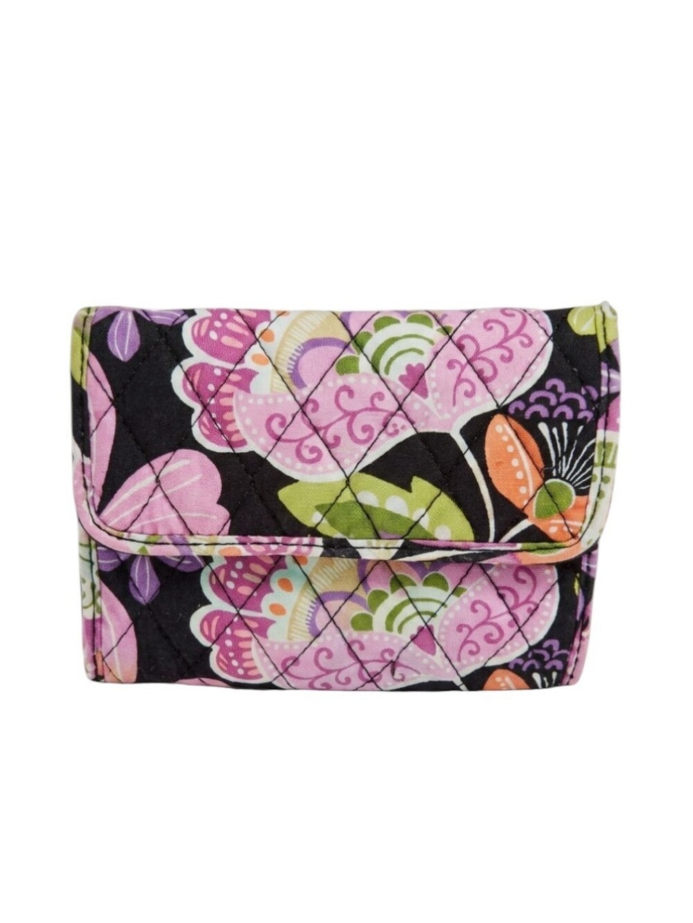 Vera Bradley Pirouette Pink Vintage Quilted Floral Wallet